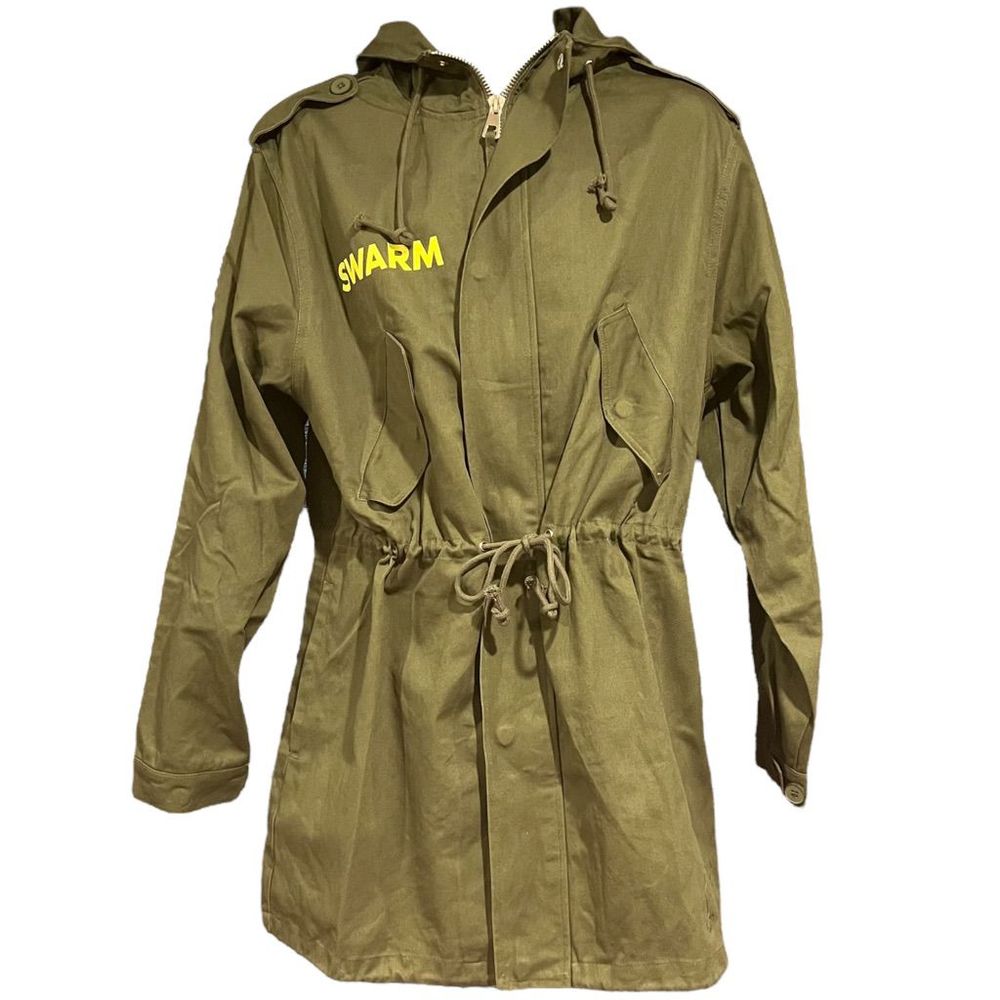 MCR My Chemical Romance Army Green Yellow SWARM 2022 Tour Jacket Men’s Medium - Picture 3 of 9
